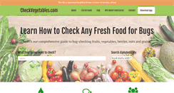 Desktop Screenshot of checkvegetables.com